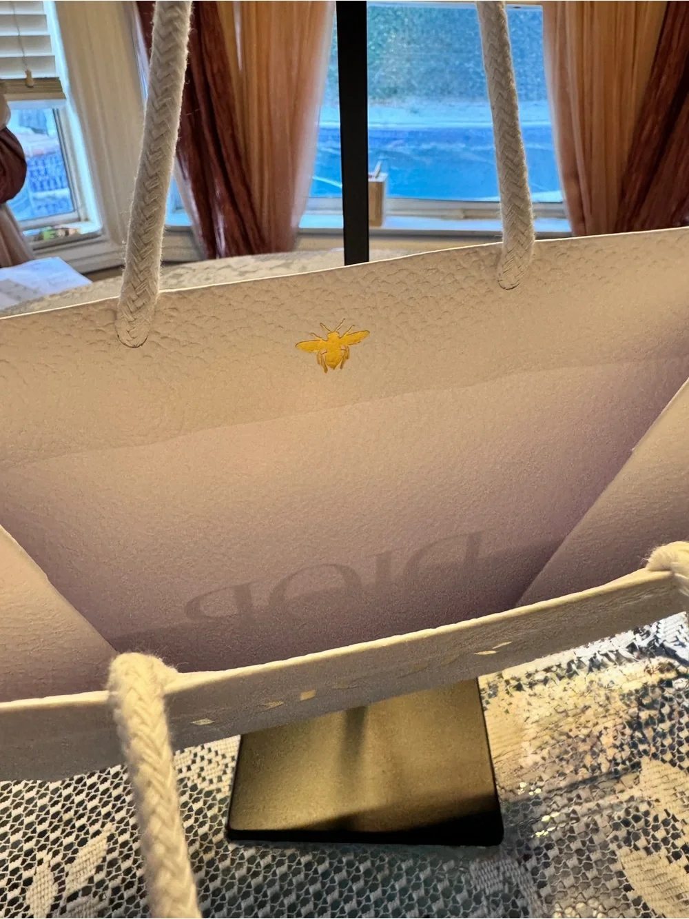 DIOR pebble paper shopping bag
